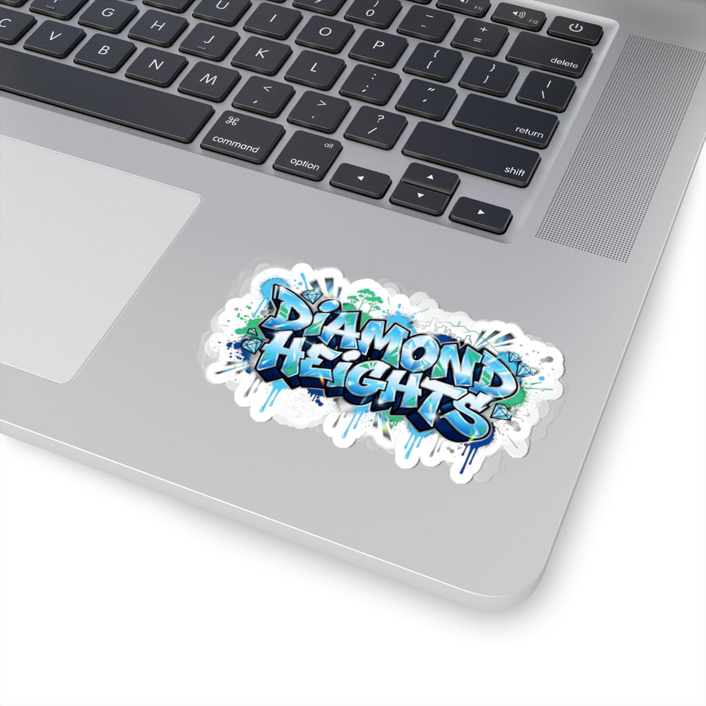 Diamond Heights Graffiti Sticker — Urban Street Art Kiss-Cut Decal
