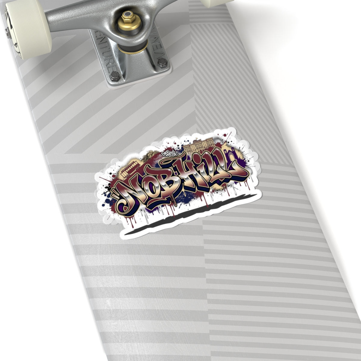 Graffiti 'Nobhill' Kiss-Cut Sticker — Urban Street Art Laptop Decal