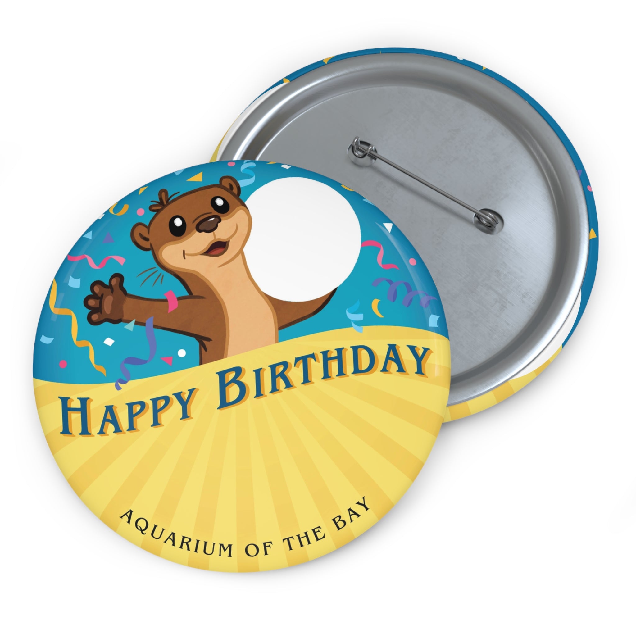 Happy Birthday Aquarium Otter Confetti