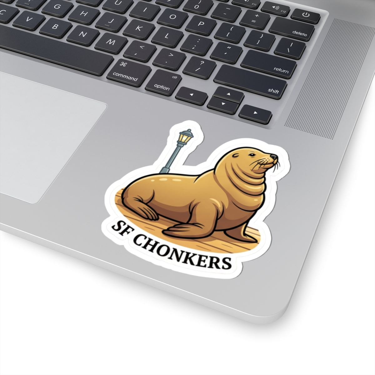 SF Chonkers Seal Sticker — Cute San Francisco Sea Lion Vinyl Decal (Kiss-Cut)