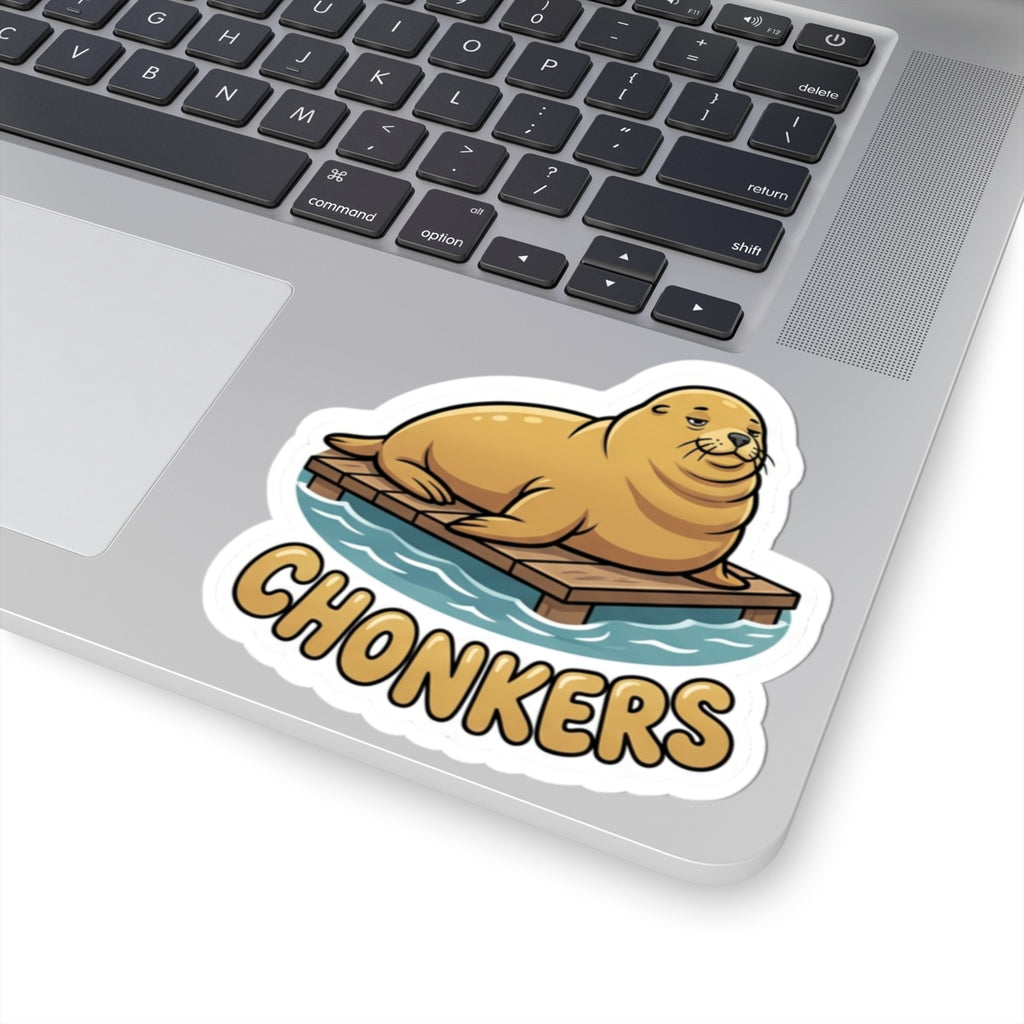 Chonkers Seal Sticker — Cute Kiss-Cut Vinyl Decal for Laptops, Water Bottles & Journals