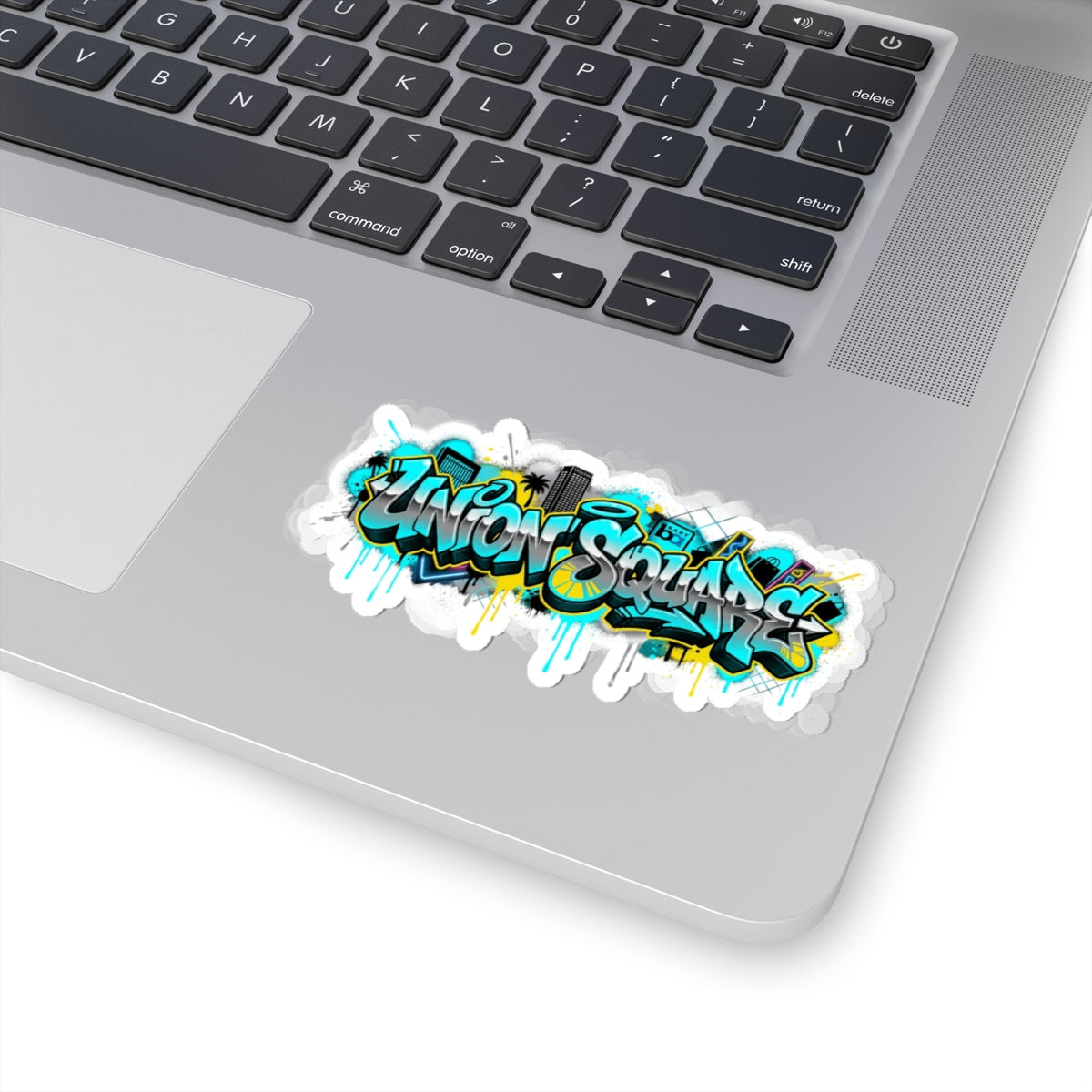 Graffiti 'Union Square' Kiss-Cut Sticker — Urban Street Art Laptop Decal