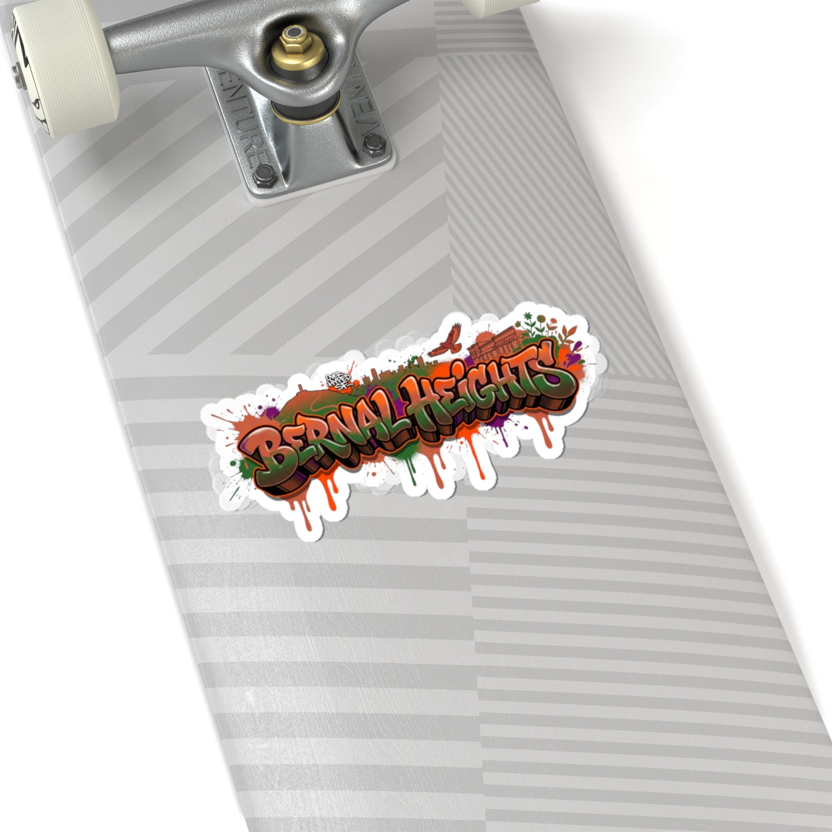 Bernal Heights Graffiti Sticker — Urban Street Art Kiss-Cut Decal