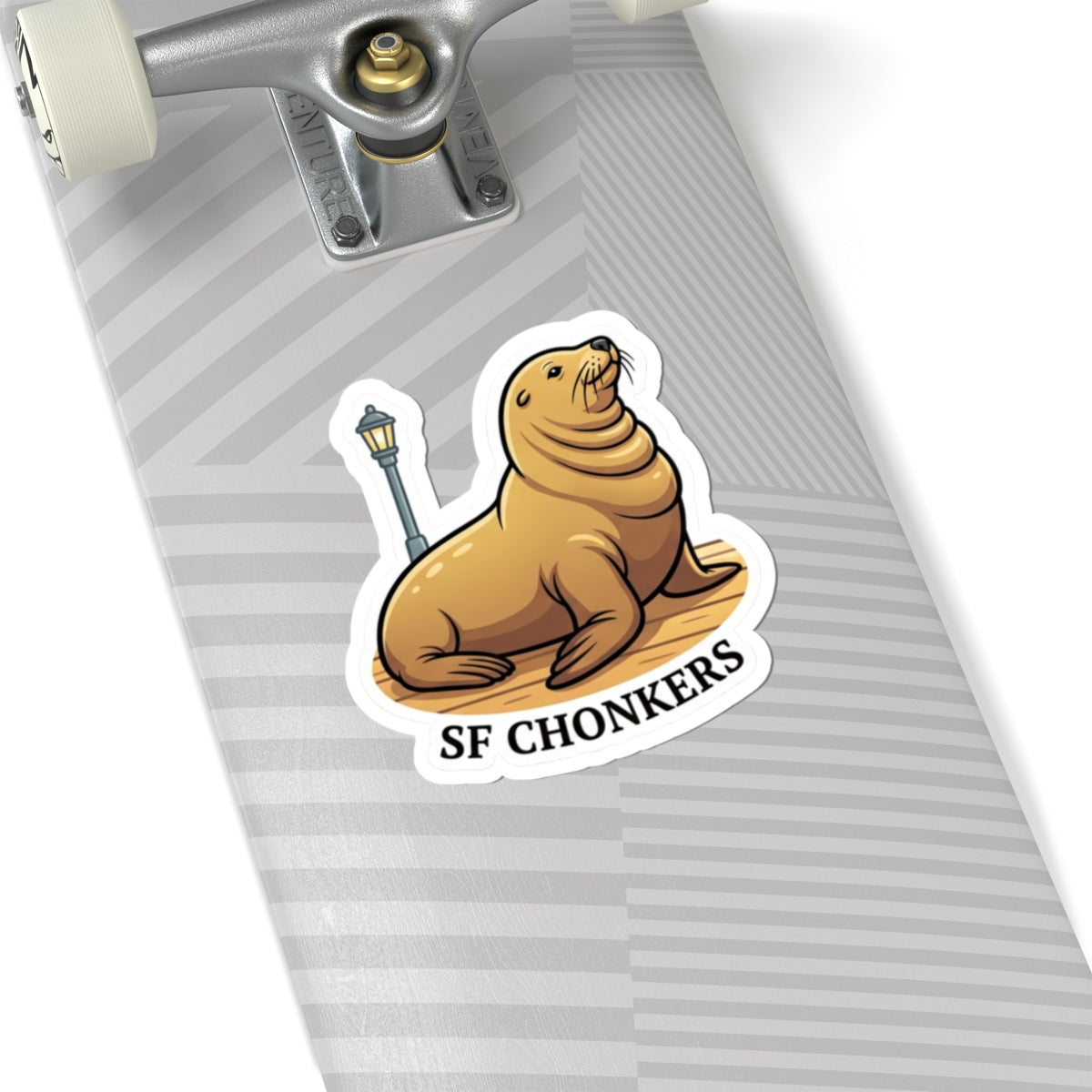 SF Chonkers Seal Sticker — Cute San Francisco Sea Lion Vinyl Decal (Kiss-Cut)