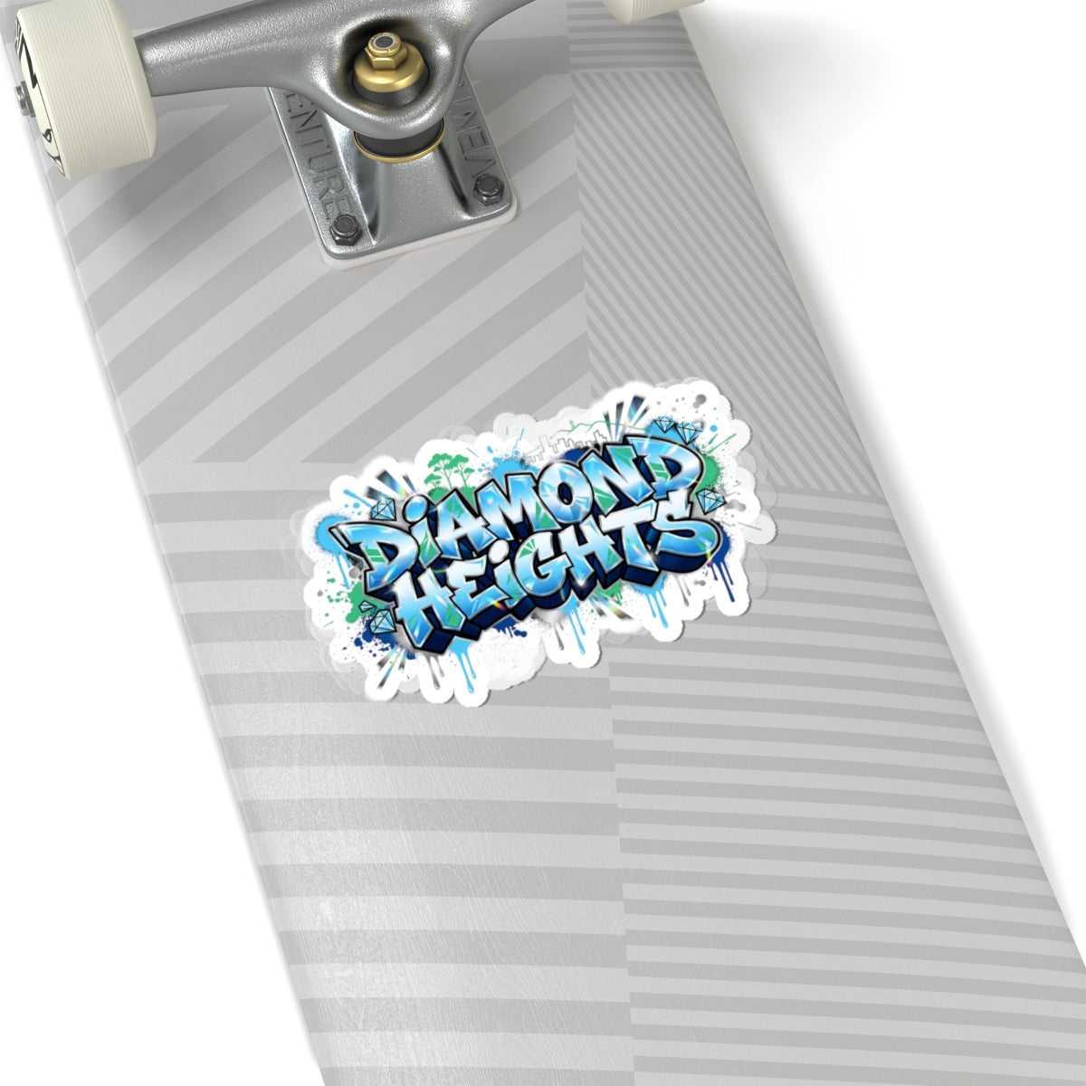 Diamond Heights Graffiti Sticker — Urban Street Art Kiss-Cut Decal