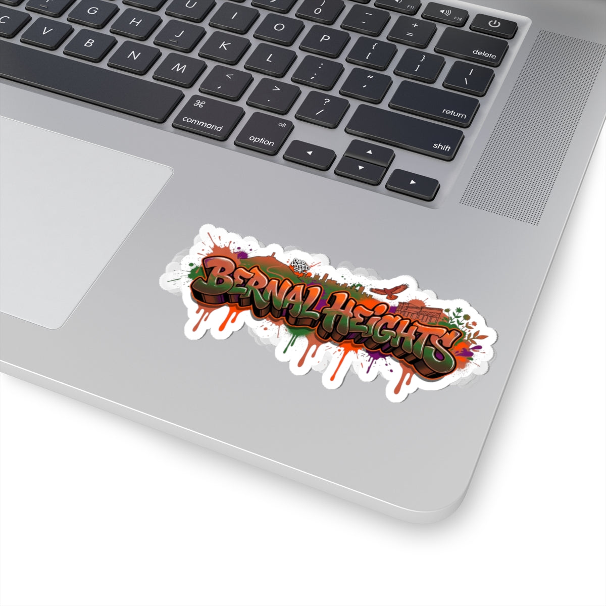 Bernal Heights Graffiti Sticker — Urban Street Art Kiss-Cut Decal