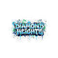 Diamond Heights Graffiti Sticker — Urban Street Art Kiss-Cut Decal